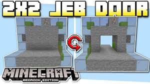 Follow the picture as a guide. Minecraft Bedrock 2x2 Jeb Door Flush Tiny Easy Tutorial Mcpe Ps4 Xbox Windows Switch Youtube