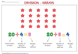 Division Array Models Printable Resources Array Worksheets Arrays Division Division Word Problems