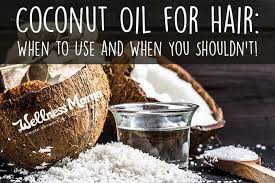 coconut oil for hair when to use