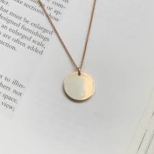 Find your item's value inside. Round Disc Solid Gold Plain We Wear What