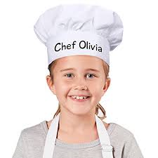 GiftsForYouNow Personalized Youth White Chef Hat, One Sized