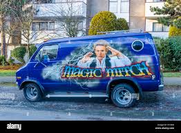 Magic Mitch van used in Splitting Adam ty movie Stock Photo