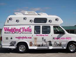 That's why we never use cages, kennel. Mobile Groom Van Mobile Pet Grooming Dog Boarding Near Me Dog Groomers