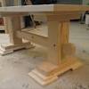 The table i am building is modeled after a stickley 599 that is 62 long and 36 wide with google a thread here earlier this year: 1
