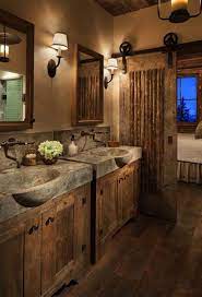 Even a toilet paper holder can add to. Log Cabin Bathroom Ideas
