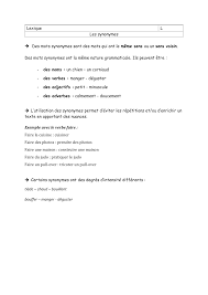 Check spelling or type a new query. Lecon Les Synonymes Cm2 Grand Format