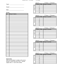 Blank Roster Sheet Unique Volleyball Lineup Sheet Karisicken Volleyball Roster Lineup