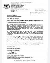 Sekolah dasar negeri 2 xxxxxx. Surat Bertarikh 4 Jun Kementerian Pendidikan Malaysia Facebook