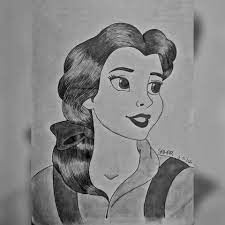 رسم الاميره بيل painting the princess belle aurora sleeping beauty disney characters art