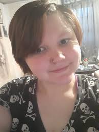 Blue hair dye for red hair during Diabetes Awareness Month