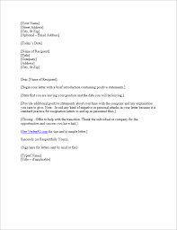 How to a letter of resignation. Free Letter Of Resignation Template Resignation Letter Samples