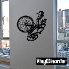 Mountain Bike Wall Decal Vinyl Decal Car Decal Dc 001