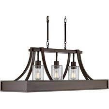 Book drury plaza hotel nashville franklin, franklin on tripadvisor: Franklin Iron Works Bronze Wood Linear Island Pendant Chandelier 36 Wide Industrial Seeded Glass 3 Light Fixture For Kitchen Target