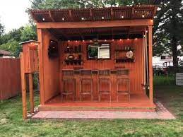 Many are made of repurposed objects and materials like pallets and barrels, while others are part of a home chef's customized dream kitchen.some bars are attached to interior kitchens and. My Backyard Bar Youtube