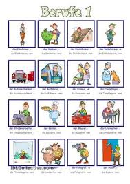 Arbeitsblatt Bildworterbuch Ubungsblatt Wortschatzlistewortschatz Nomen Berufe 16 Begriffe Umfang 3 Seitenbild Wor Deutsch Bildworterbuch Deutsch Lernen