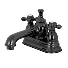 See more ideas about tub faucet, faucet, roman tub faucets. Water Onyx 4 Inch Centerset Bathroom Faucet In Black Stainless Steel