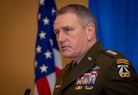 Gen. John Murray, Army Futures Command, speaks at the