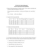 samplefinalexam math m118 finite mathematics practice