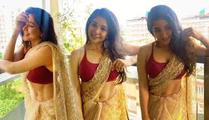 Thinking before doing anything is advisable. Sakshi Agarwal Hot Navel Stills Ethnic Saree Flipboard