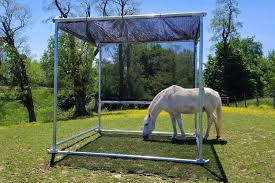 First, stuff the hay net. Hay Feeders Horse Shelters Shade Structures Klene Pipe