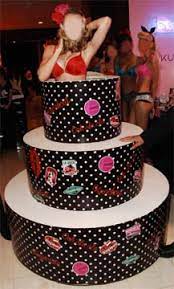 I promised a stripper popping out of a cake. Popout Giant Jump Out Custom Cakes
