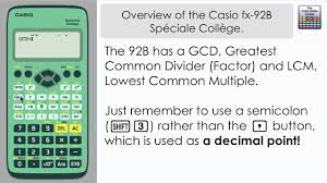 Overview Of The Casio Fx 92b Speciale College Casio Calculator Fx 92 Calculator Graphing Calculator Casio