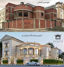 طور منزلك on instagram تصميم ثلاثي الابعاد لفيلا قبل وبعد رايكم بالتصميم من تصميم محمد و house outside design classic house design dream house exterior