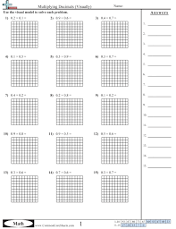 This worksheet shows the solution to a sample problem in which a decimal is divided by a mixed number. Decimal Worksheets Decimals Worksheets Decimals Common Core Worksheets
