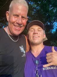 Meeting a young marine recruit at Bennett Spring State Park