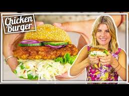Fried Chicken Burger Buttermilk Chicken Mit Coleslaw Felicitas Then Youtube Brathahnchen Krautsalat Rezepte