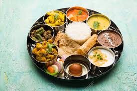Indian Hindu Veg Thali Food Platter Selective Focus Stock Photo Picture And Royalty Free Image Image 125859954 Indian meals(thali) served on either a silver or stainless steel plate. indian hindu veg thali food platter selective focus