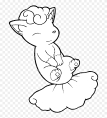 Marowak coloring pages for kids online. 037 Alolan Vulpix By Realarpmbq Cartoon Hd Png Download 705x847 6893642 Pngfind