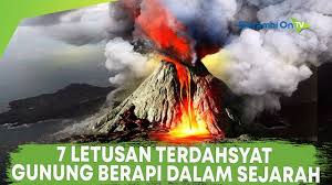 Bencana alam berupa gunung meletus adalah hal yang sering terjadi di indonesia mengingat letak geografisnya dilingkari ring of fire. 7 Letusan Terdahsyat Gunung Berapi Sepanjang Sejarah Youtube