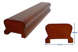 White pre primed handrail and baserails with 32mm groove go to the 41mm grooved rails. Low Profile Handrail From Uk Stair Parts