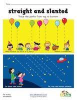 Straight And Slanted Lines Pre Writing Worksheet Pre Writing Writing Worksheets Tracing Worksheets Preschool
