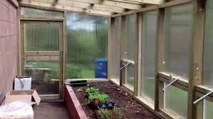 Advantages of a lean to greenhouse. Diy Lean To Greenhouse Completed Youtube