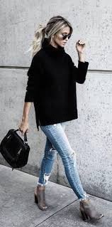 Black And Blue Outfits 10 Cozy Winter Outfits To Copy Asap Fashion Office Casual Outfit Street Style