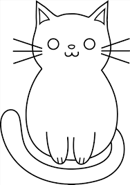 This easy step by step tutorial shows how to draw a cartoon cat and includes simple illustrated drawing examples for each step. Cat Drawing For Kids Simple Novocom Top