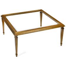 Gold medium round metal coffee table. Antique Gold Leaf Cocktail Table With Glass Top Coffee Tables Tables Furniture Scullyandscully Com