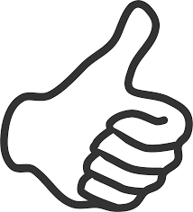 Clipart Thumb Up White Png Jempol Dekorasi Pengeditan Foto