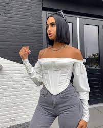 Deep Part Short Bob Lace Front Wigs Straight Wig Volume Straight Hair Bob Lace Front Wigs