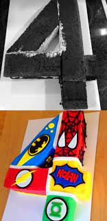 Superhero birthday party ideas 4 year old. Before And After Superhero Cake For Four Year Old Boy Birthday Party Themes 4 Year Old Boy Birthday Birthday Themes For Boys
