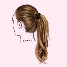In this video, i show you guys how you can draw realistic hair by using simple techniques on procreate. Digital Art Tutorial How To Paint A Ponytail 9 Steps Steemit