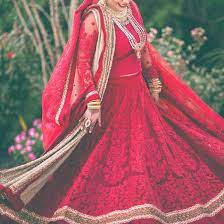 Red Lace Bridal Lengha Indian Bridal Fashion Wedding Outfit Indian Wedding Inspiration
