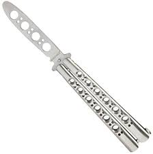 Sisir lipat pomade / switchblade benchmade / balisong / butterfly combrp35.000: Amazon Com Vornnex Practice Butterfly Knife Full Stainless Steel Unsharpened Blade 100 Safe Dull Butterfly Knife Trainer Butterfly Knife Comb For Training Silver Sports Outdoors