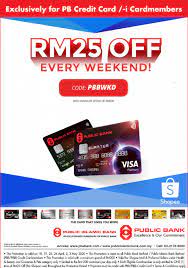 Shopee credit card promo codes for new users — $7 0ff. Shopee X Public Bank Promotion Mypromo My
