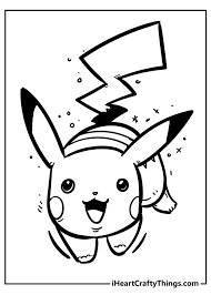 Today we have got our precious readers a collection of cute pikachu coloring pages. 30 Powerful Pikachu Coloring Pages