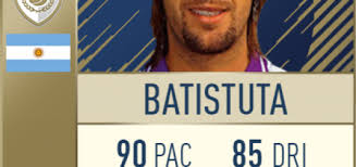 Celebrate the return of international football with fut21 festival of futball (fof). Batistuta Fifa 18 Icon Archives Football Memories Football History And Actuality