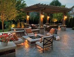 A perfect addition to your outdoor living is a seating wall surrounding a firepit. Top 60 Best Outdoor Patio Ideas Backyard Lounge Designs
