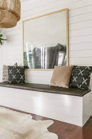 All you need to do is make this bench with storage and then use a table alongside. Diy Built In Dining Bench With Storage Breakfast Nook Banquette Tutorial